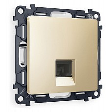 Розетка ethernet rj-45 и со шторками, без рамки ambrella volt quant ma612010